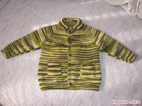 Свитер связанный регланом от