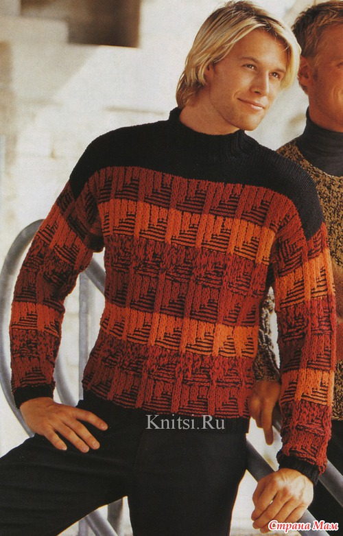 Мужские пуловеры вязание