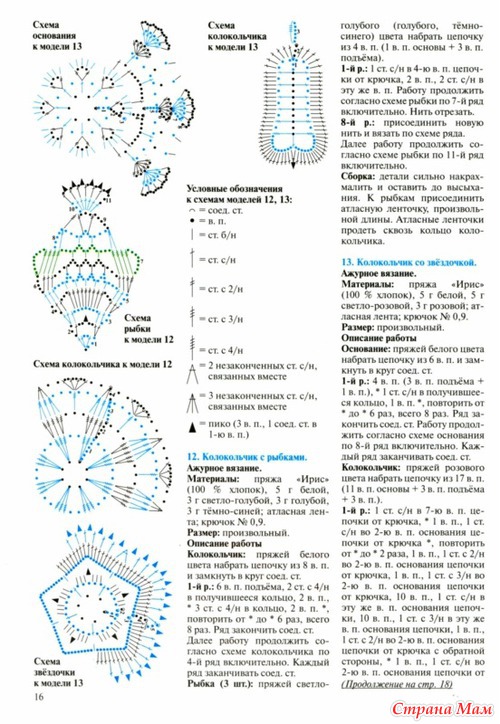 Связать снежинку крючком схемы описание Связать снежинку крючком схемы описание