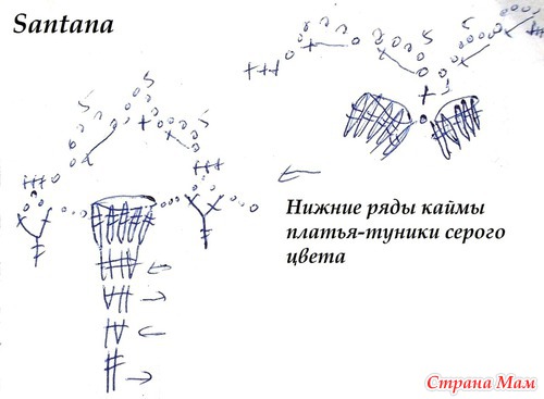 Платье-туника серого цвета