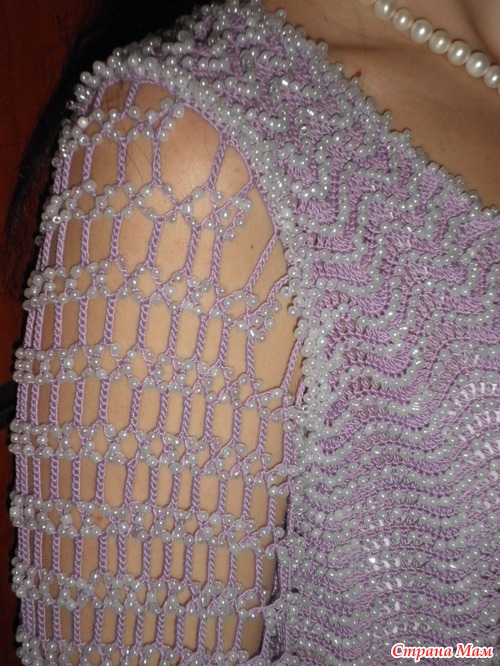 Нарядное платье с бисером