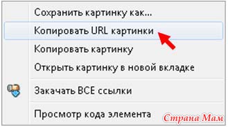 Как скопировать url картинки с компьютера