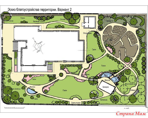 Эскиз благоустройства территории