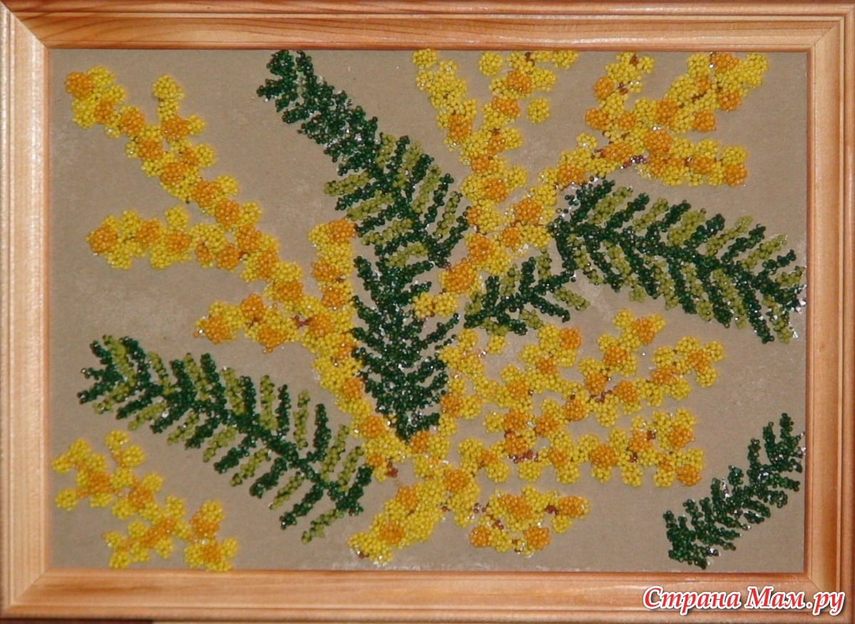 Аппликация Мимоза